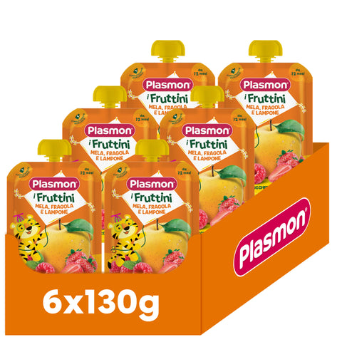 I Fruttini Mela, Fragola e Lampone 6x130g