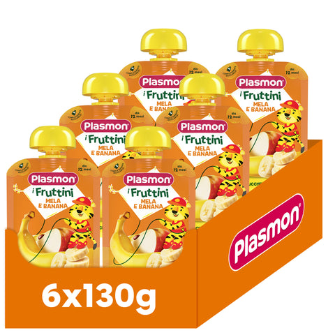 I Fruttini  Mela e Banana 6x130g
