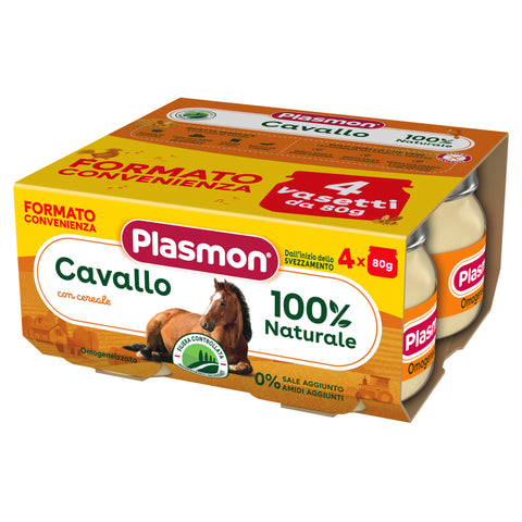 Omogeneizzato Carne Cavallo e Cereale 4x80g