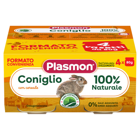 Omogeneizzato Carne Coniglio e Cereale 4x80g