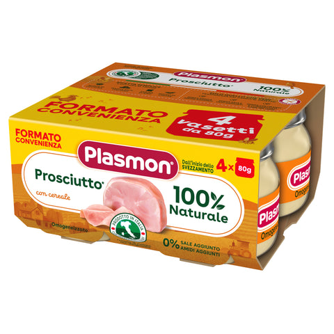 Omogeneizzato Carne Prosciutto* e Cereale 4x80g
