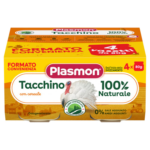Omogeneizzato Carne Tacchino e Cereale 4x80g