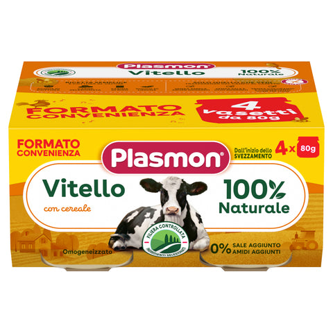 Omogeneizzato Carne Vitello e Cereale 4x80g