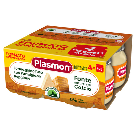 Omogeneizzato Formaggino Fuso e Parmigiano Reggiano 4x80g