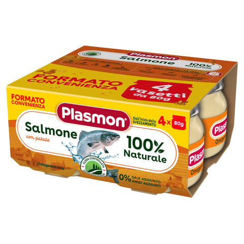 Omogeneizzato Pesce Salmone e Patate 4x80g