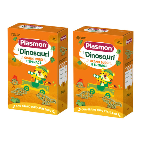 Pastina Dinosauri di Grano Duro e Spinaci,  2 confezioni da 250g