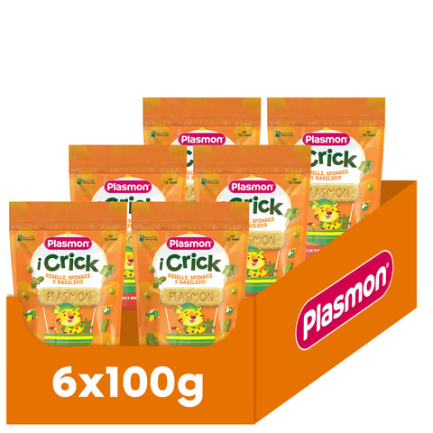 Snack i Crick Piselli Spinaci Basilico 6x100g