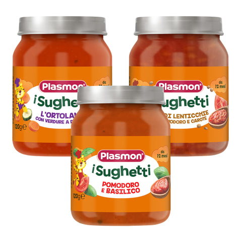 I sughetti Plasmon 3x120g