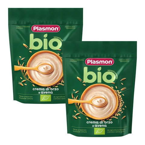 Crema di Cereali Biologica di Avena e Orzo, 2 confezioni da 200g