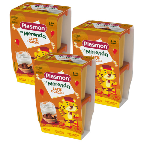 La merenda latte e cacao, 3  confezioni da 2x120gr 