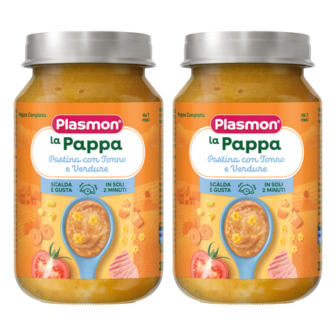 La Pappa - Pastina con tonno e verdure, 2 vasetti da 200g