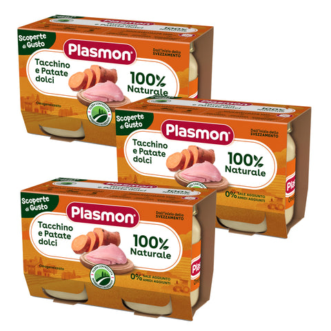 Omogeneizzato Scoperte Di Gusto Tacchino e Patate, 3 confezioni da 2x120g