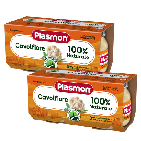 Omogeneizzato Verdura Cavolfiore, 2 confezioni da 2x80g