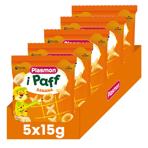 Snack i Paff Banana 5x15g