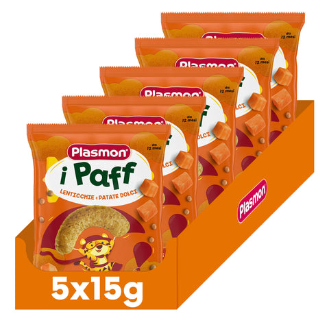 Snack i Paff Lenticchie e Patate Dolci 5x15g