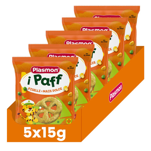Snack i Paff Piselli e Mais 5x15g