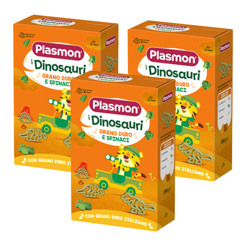 Pastina Dinosauri di Grano Duro e Spinaci,  3 confezioni da 250g