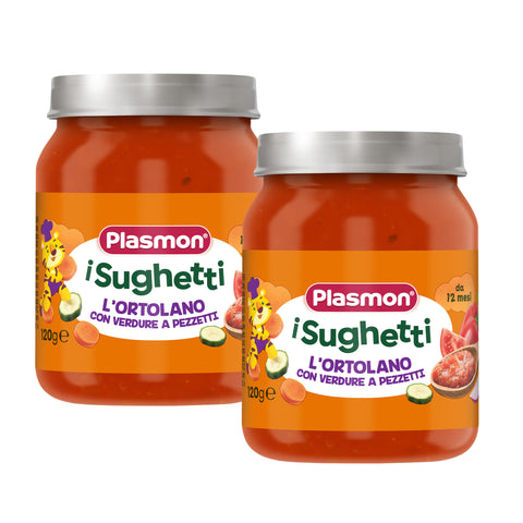 Sughetto l'Ortolano con verdure a pezzettini, 2 vasetti da 120g
