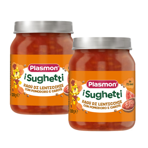 Sughetto Ragù di Lenticchie, 2 vasetti da 120g