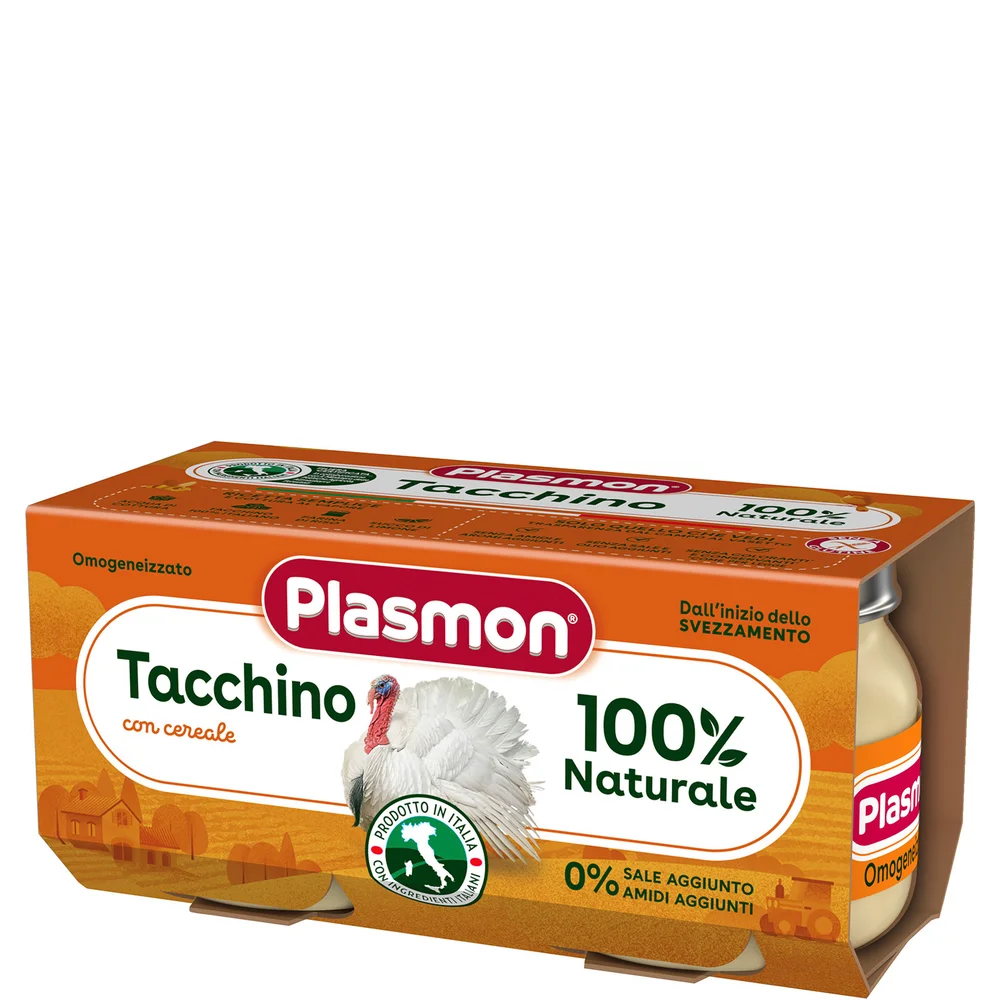 Omogeneizzato Carne Tacchino e Cereale 2 x 80 g Image 1