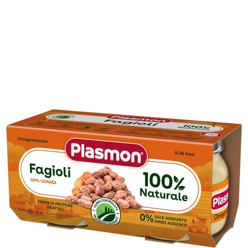 Omogeneizzato Legumi Fagioli e Carote 2x80g Image 1