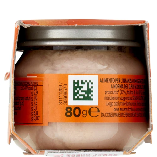 Omogeneizzato Carne Prosciutto* e Cereale 2 x 80 g Image 4