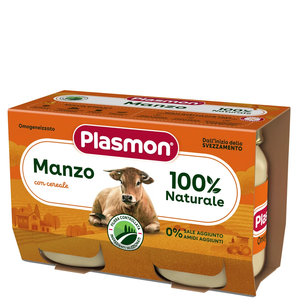 Omogeneizzato Carne Manzo e Cereale 2 x 80 g Image 1