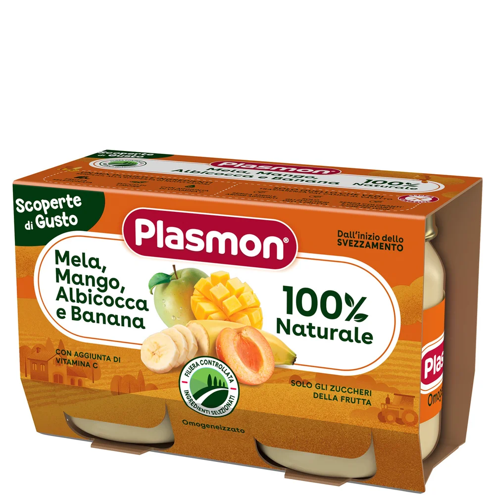 Omogeneizzato Scoperte Di Gusto Mela, Mango, Albicocca e Banana 2x104g Image 1