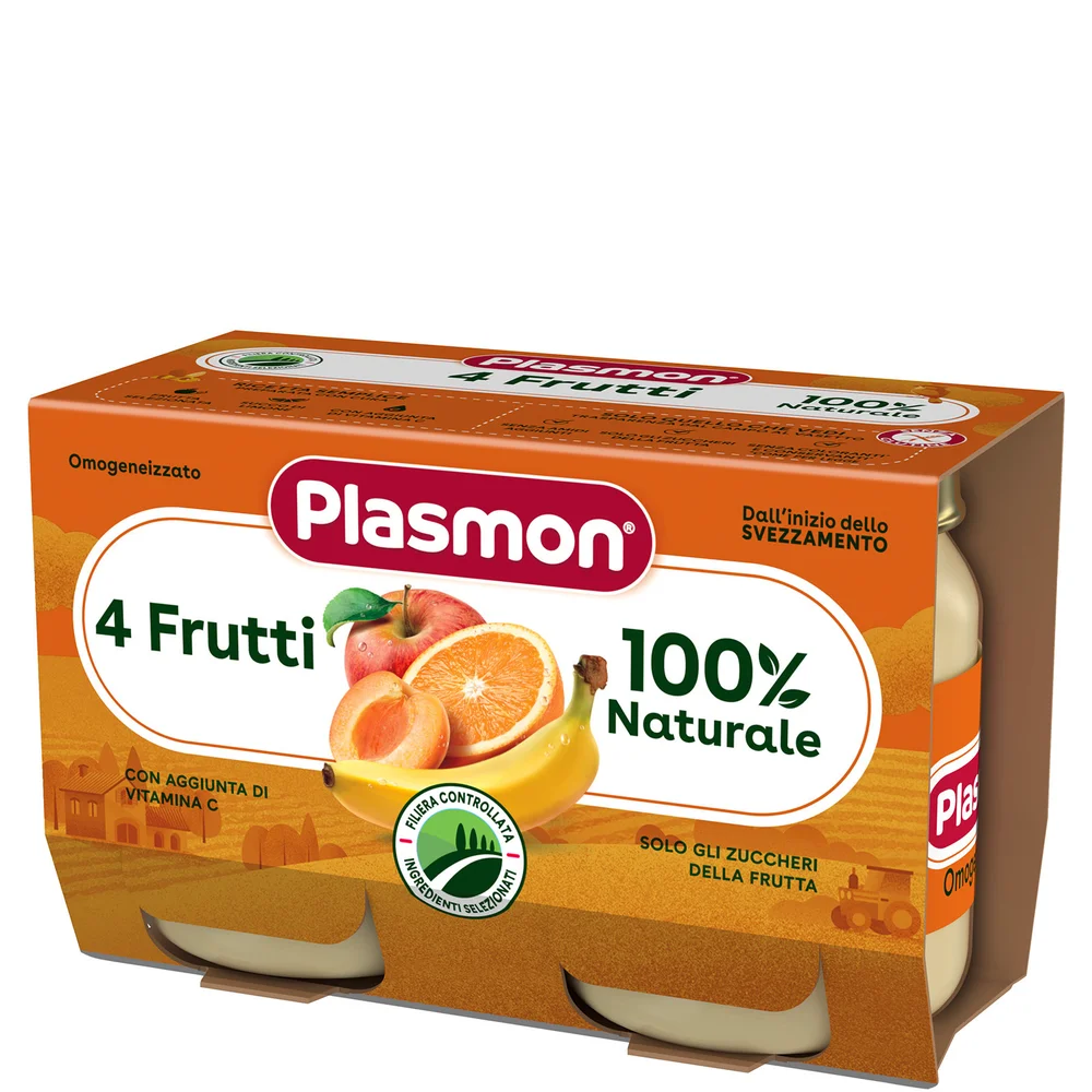 Omogeneizzato Frutta 4 Frutti 2 x 104 g Image 1