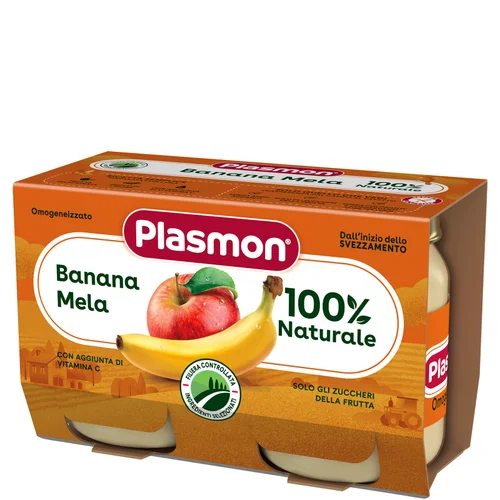 Omogeneizzato Frutta Banana Mela 2 x 104 g Image 1