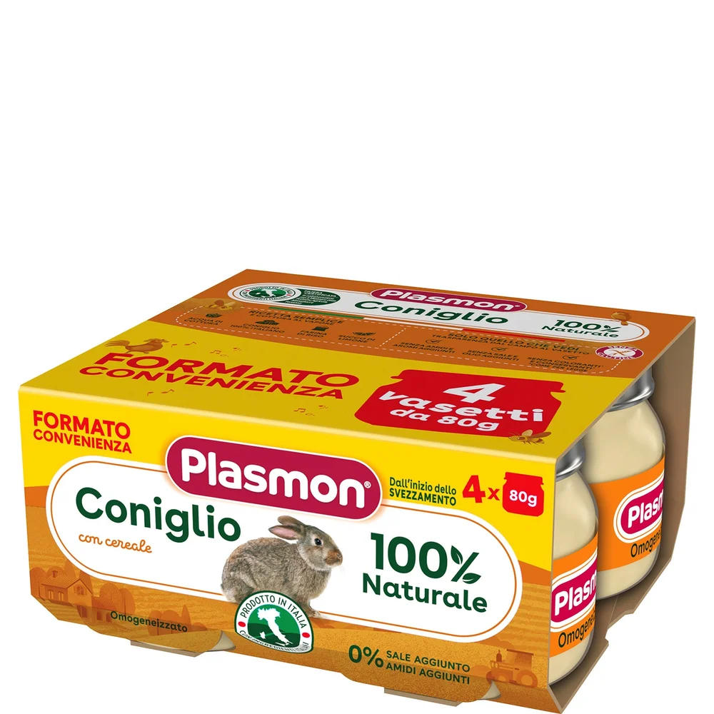 Omogeneizzato Carne Coniglio e Cereale 4x80g Image 1