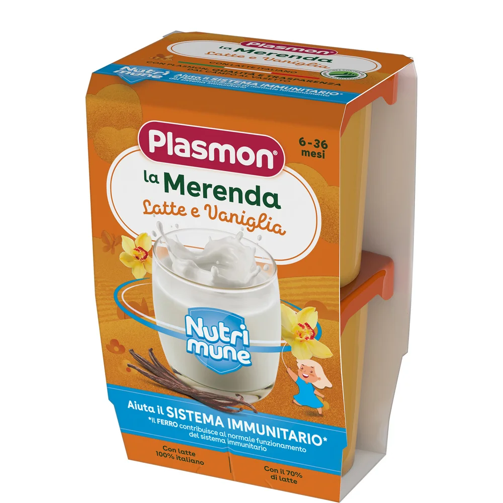 la Merenda Nutri-Mune Latte e Vaniglia 2x120g Image 1