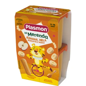 la Merenda Banana Mela-Biscotto Miele 2 x 120g