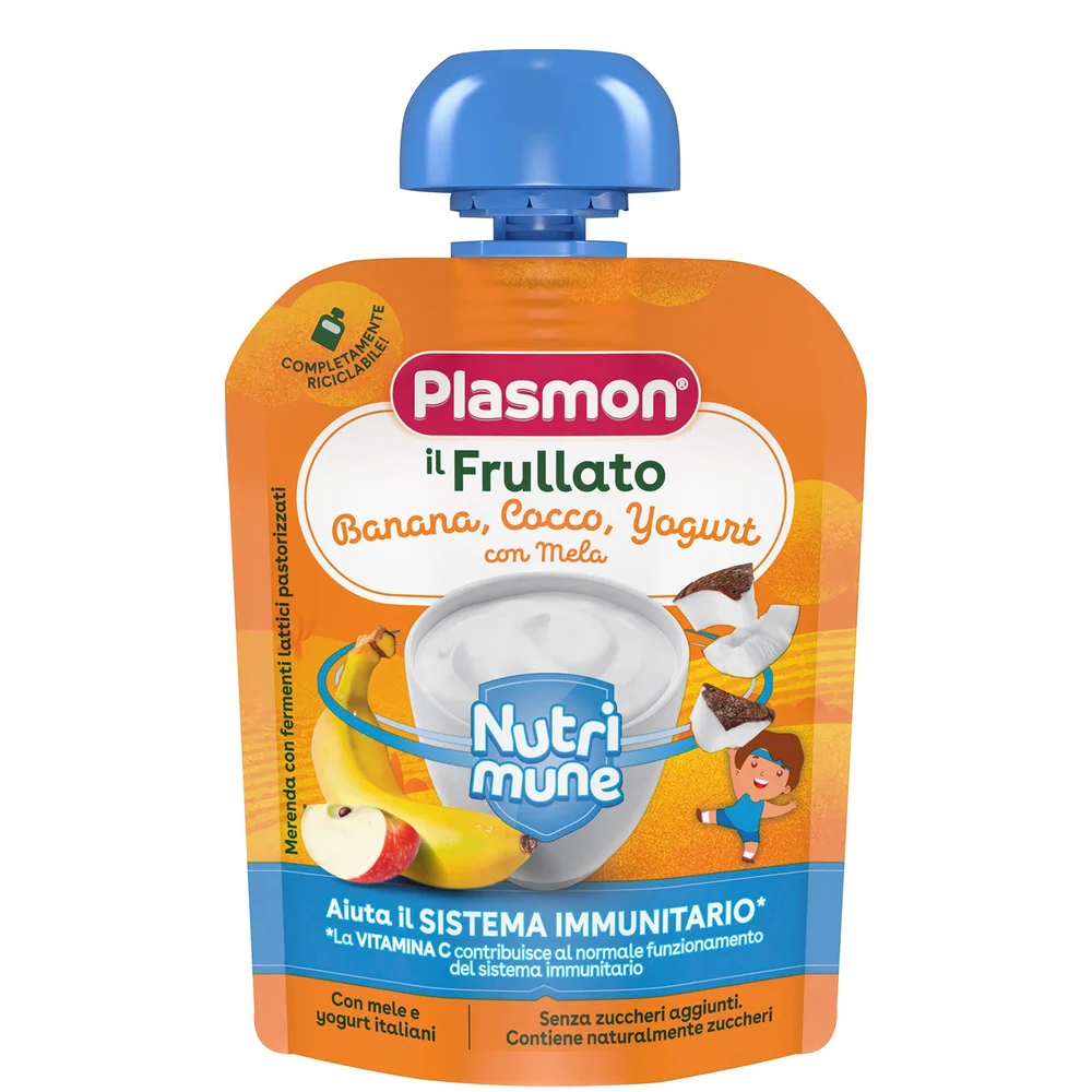 100% Frutta Banana Cocco Yogurt 6 x 85g Image 1