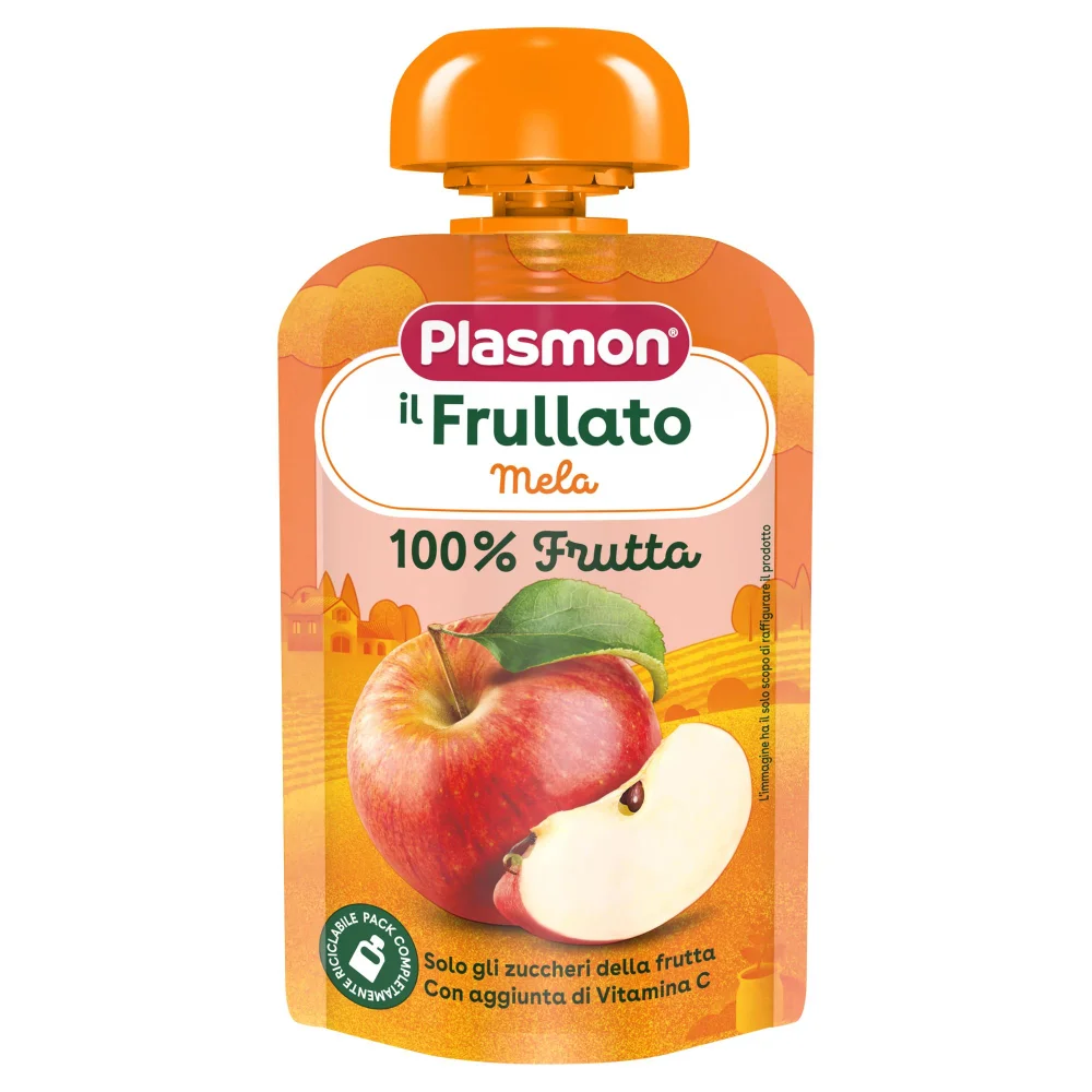Plasmon Frullato 100% Frutta Mela 6 x 100g Image 1