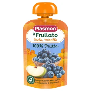 Plasmon Frullato 100% Frutta Mela e Mirtilli 6x100g