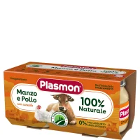 Omogeneizzato Carne Manzo, Pollo e Cereale, 2 confezioni da 2x80g