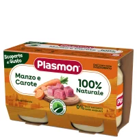 Omogeneizzato Scoperte Di Gusto Manzo e Carote, 3 confezioni da 2x120g