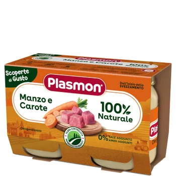 Omogeneizzato Scoperte Di Gusto Manzo e Carote, 3 confezioni da 2x120g
