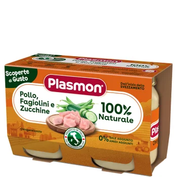 Omogeneizzato Scoperte Di Gusto Pollo, Fagiolini e Zucchine, 3 confezioni da 2x120g