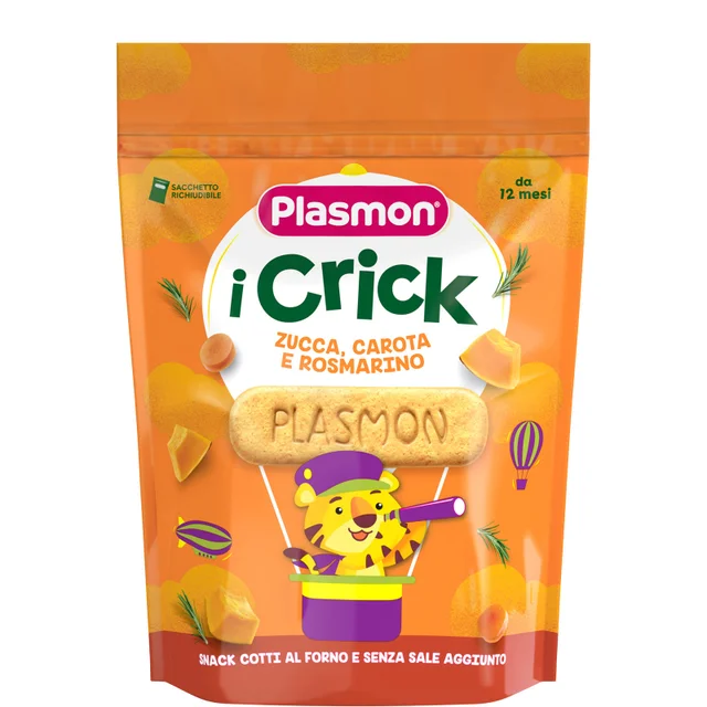 Snack i Crick Zucca Carota Rosmarino 6 x 100g