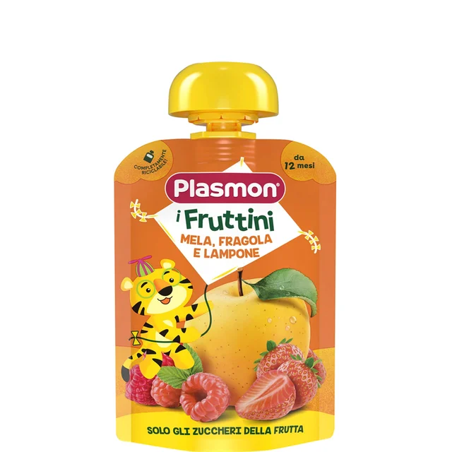 I Fruttini Plasmon Mela, Fragola e Lampone 6 x 130g