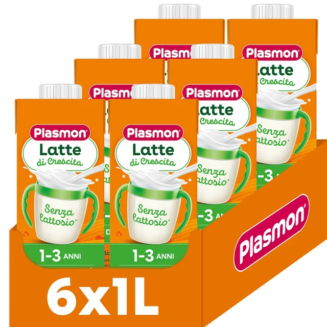 Latte di Crescita senza lattosio Alta digeribilità 12-36 mesi 6 x 1000ml