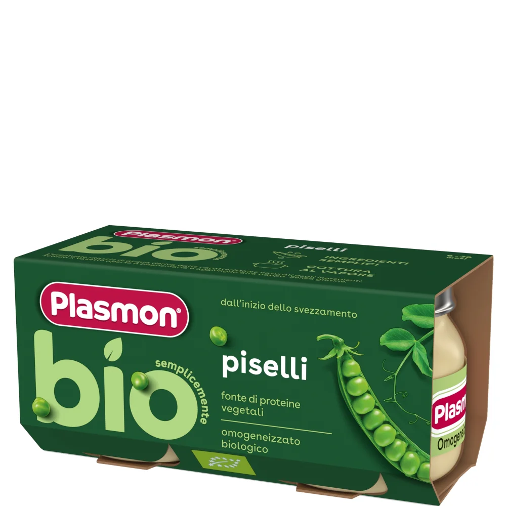 Omogeneizzato Biologico Piselli 2 x 80g Image 1