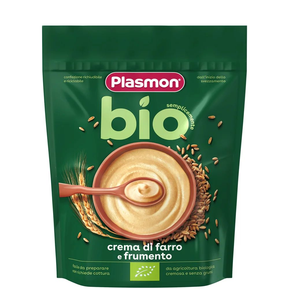 Crema di Cereali Biologica di Farro e Grano, 2 confezioni da 200g Image 1