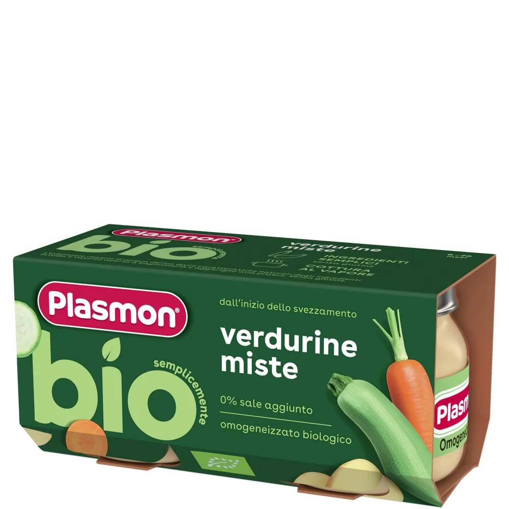Omogeneizzato Biologico Verdurine Miste, 3 confezioni da 2x80g Image 1