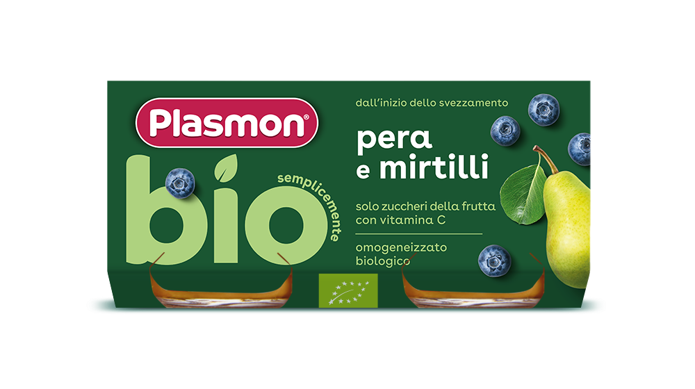 Omogeneizzato di Pera e Mirtillo Bio