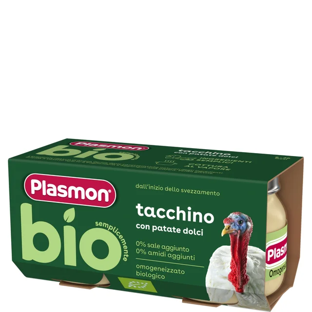 Omogeneizzato Biologico Tacchino, 3 confezioni da 2x80gr